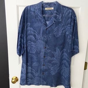 Tommy Bahama Blue Aloha Shirt